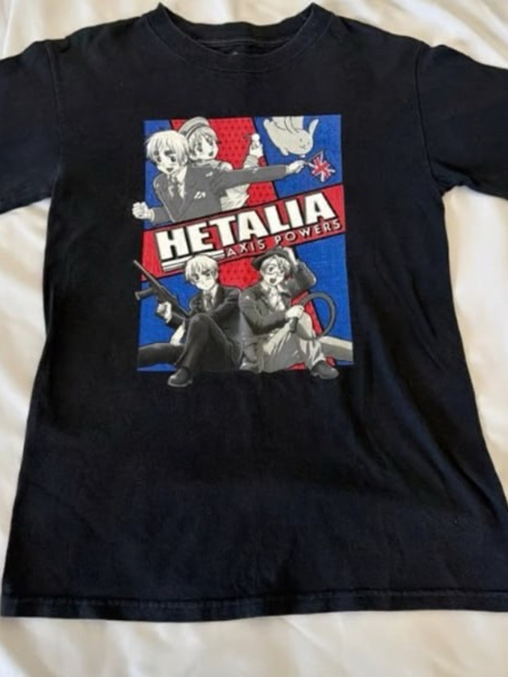 Hetalia Axis Power Black Graphic T Shirt